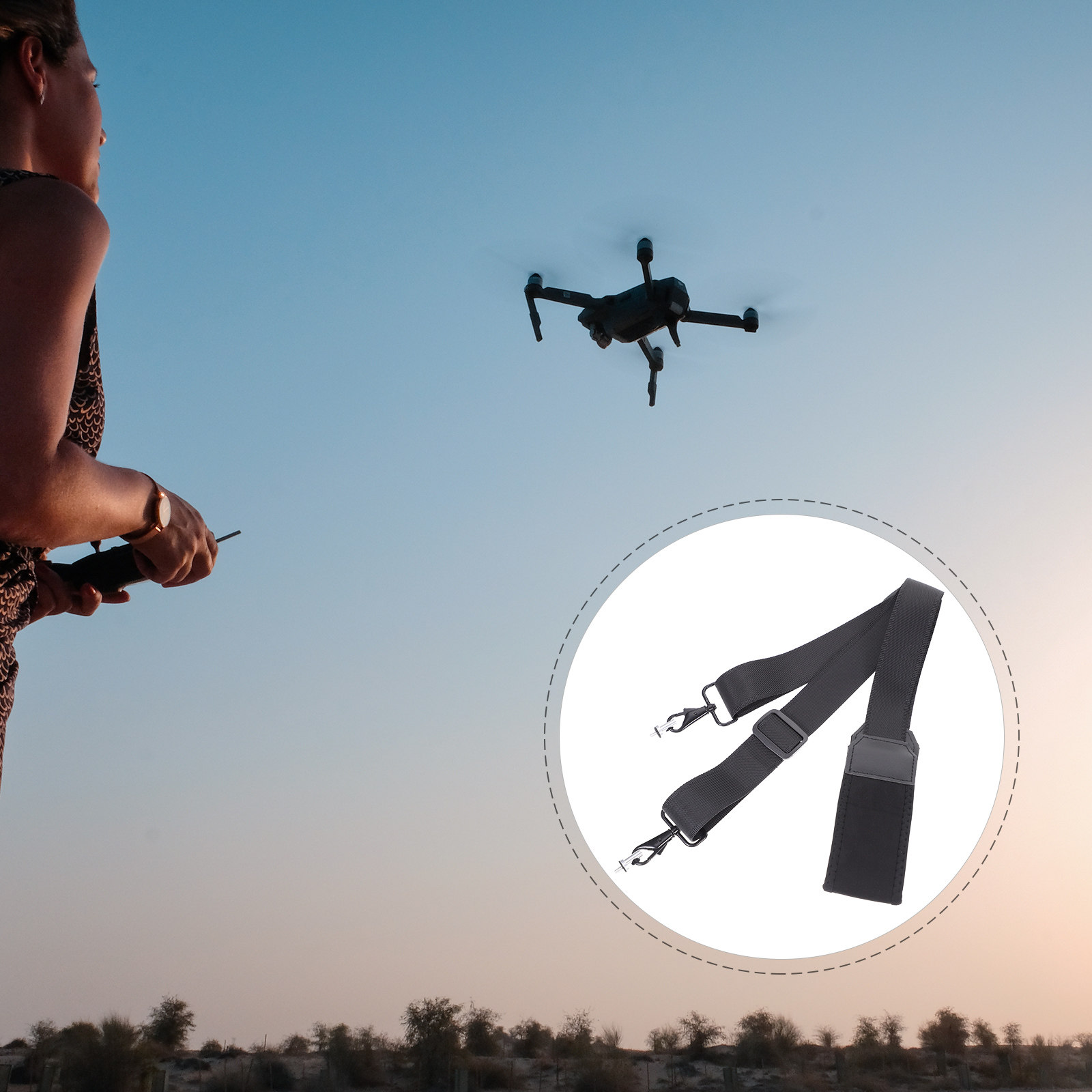 Drone Neck Strap - 2 3 Kompatibler RC-Controller-Halsgurt, Drohnen-Sender-Lanyard aus