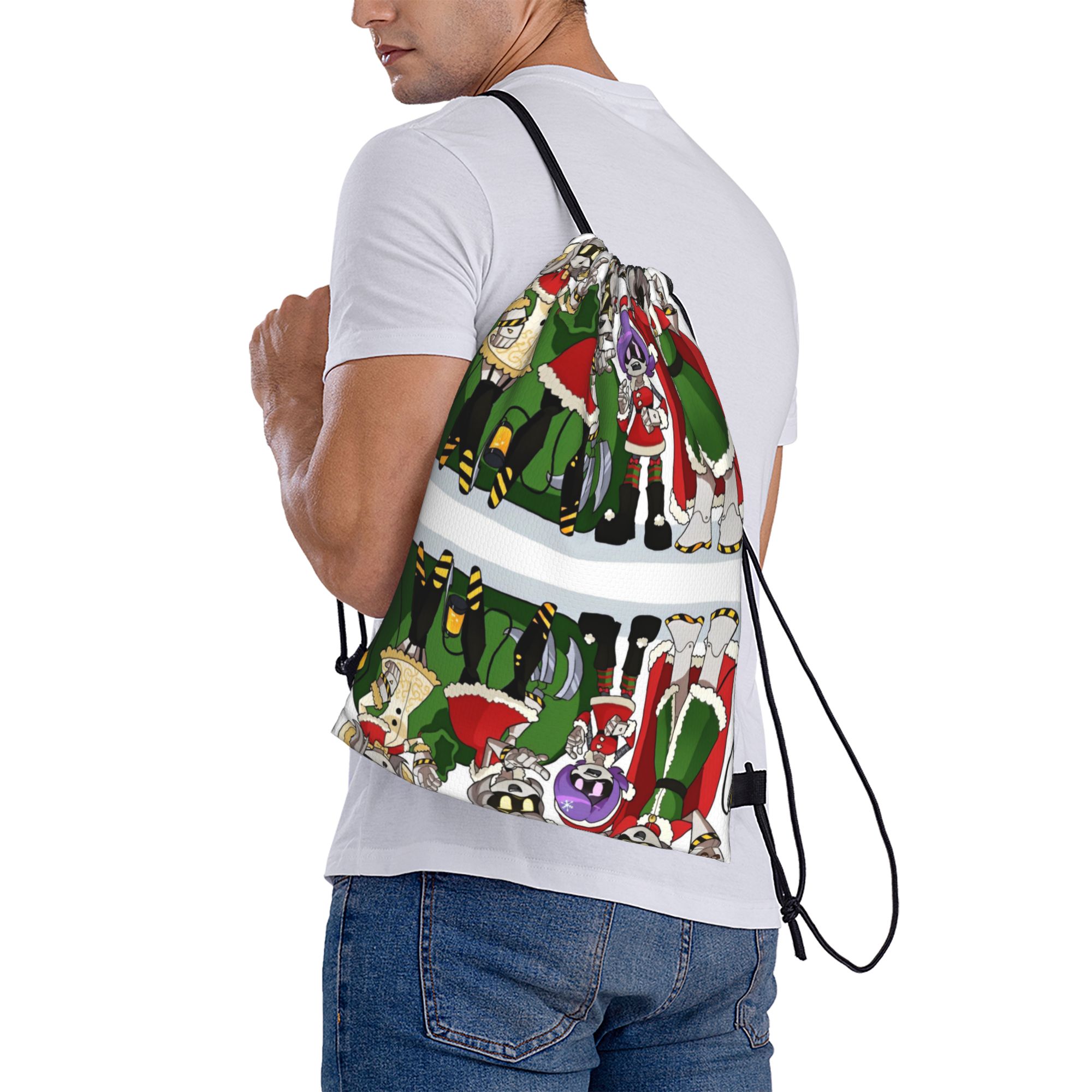 Drone Backpack - A MURDER Drones Christmas-bayingimg Kordelzugbeutel, faltbar,