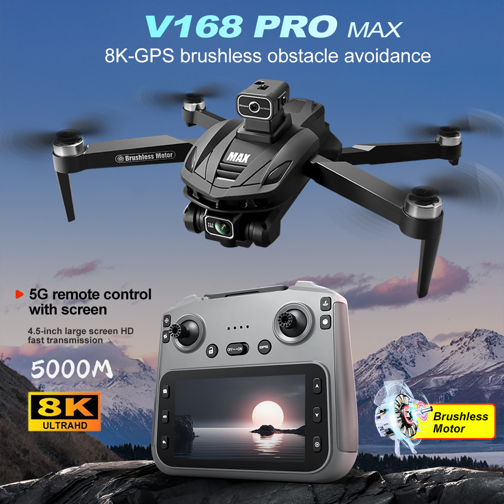 V168 PRO Max GPS Drohne 8K Pro – Drone Controller Screen Bewertung und Preis