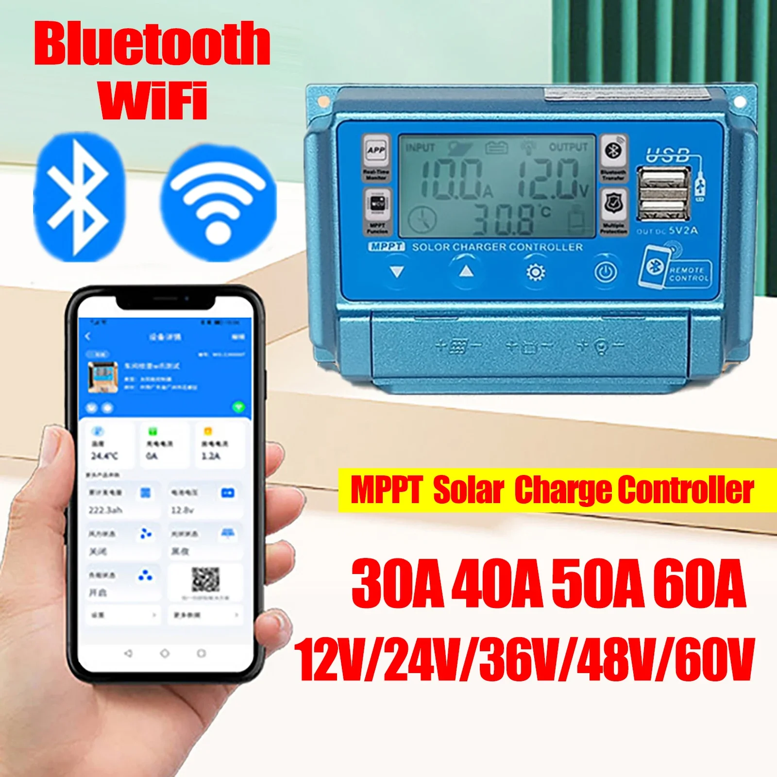 12V24V36V48V60V 30A/40A/50A/60 – Drone Solar Charger Bewertung und Preis